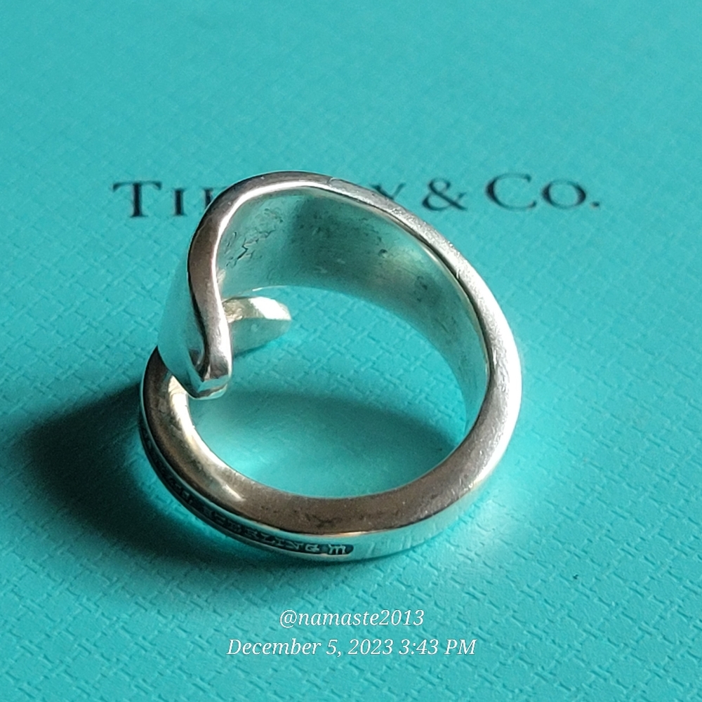 1912 Tiffany & Company Clinton Spoon Ring in Sterling Silver Luxury #56 - Picture 6 of 17